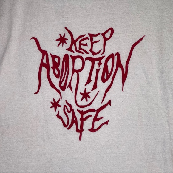 Women's Fruit of the Loom Keep Abortion Safe Fitted Baby Tee - Picture 3 of 5